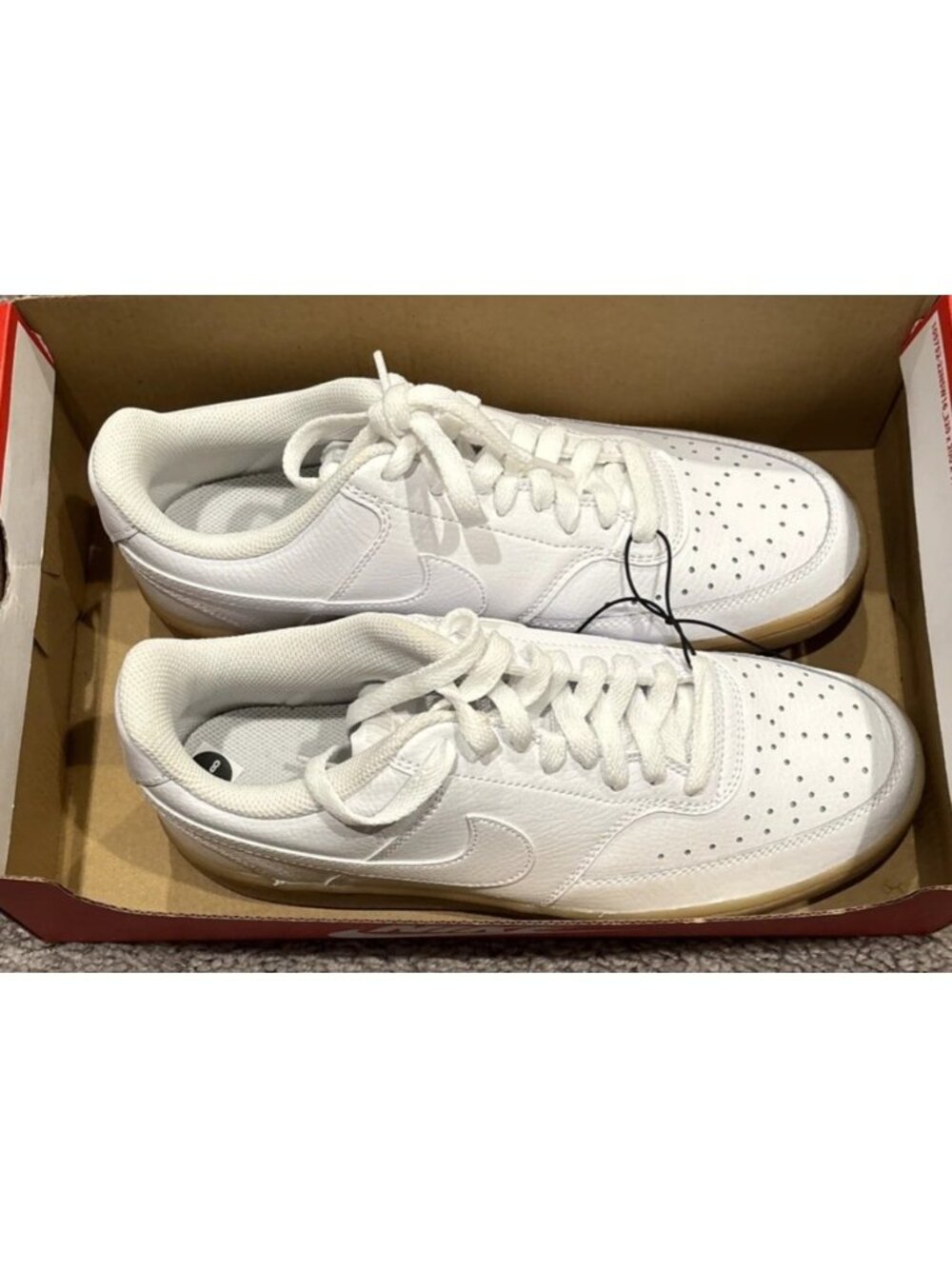 Nike Court Vision Lo White/White Photon Dust Men's Size 8 Sneakers CD5463-105
